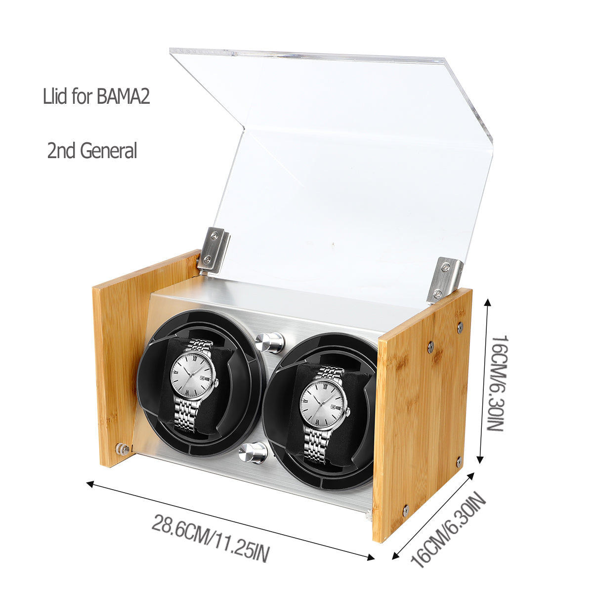 Acrylic Lid Only for Watch Winder Model BAMA2 2nd Generation